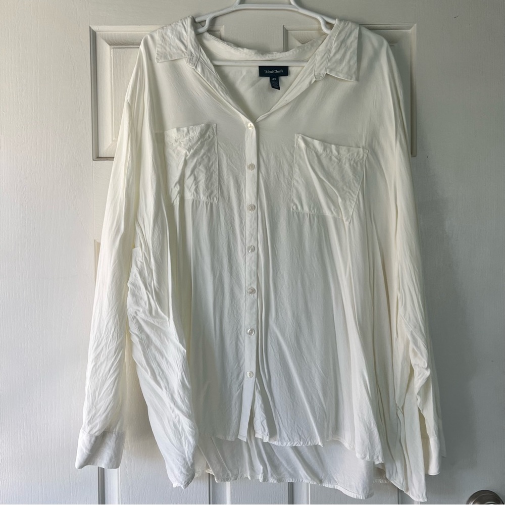 Modcloth Pristine Dreams Button Up Blouse (Cream,… - image 2